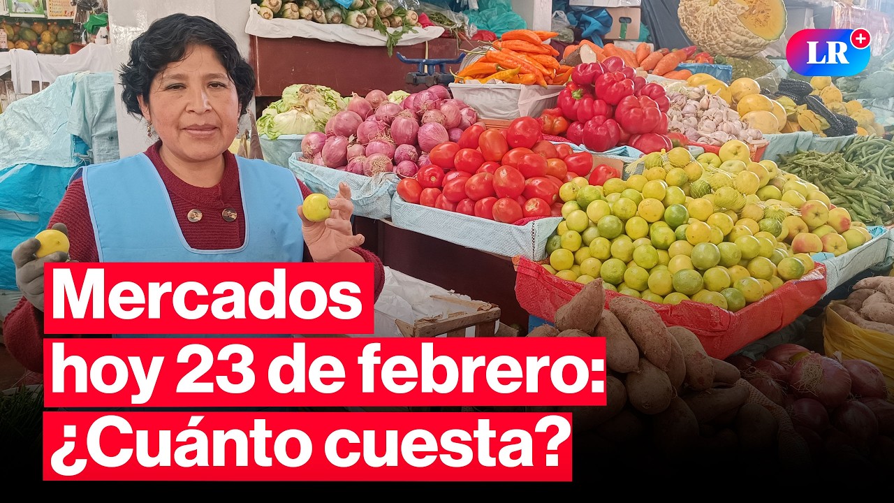 🔴¿CUÁNTO CUESTA? Precios en MERCADOS: pollo, papa y otros HOY 23 de febrero Perú | #EnVivoLR