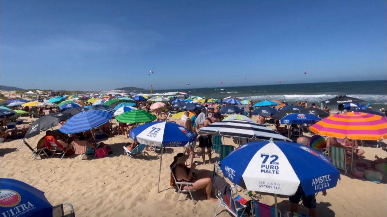 NOVO CAMPECHE A PRAIA MAIS LINDA DE FLORIANÓPOLIS CHEIA DE TURISTAS NESSA TEMPORADA