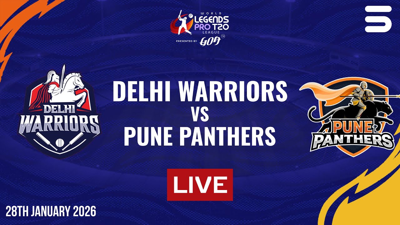 Live | Delhi Warriors vs Pune Panthers | Match 5 | World Legends T20 Pro League | ZL1K