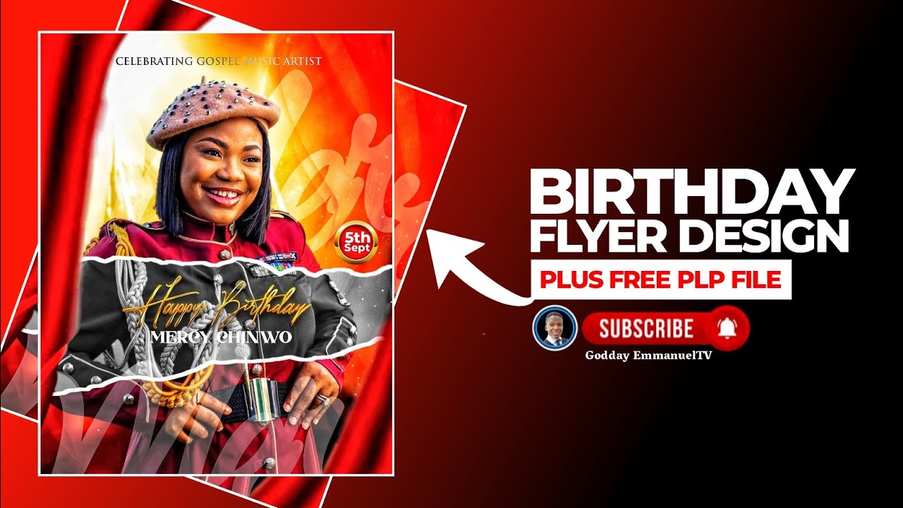 How To Create A Stunning Torn Paper Birthday Flyer Design Step By Step
