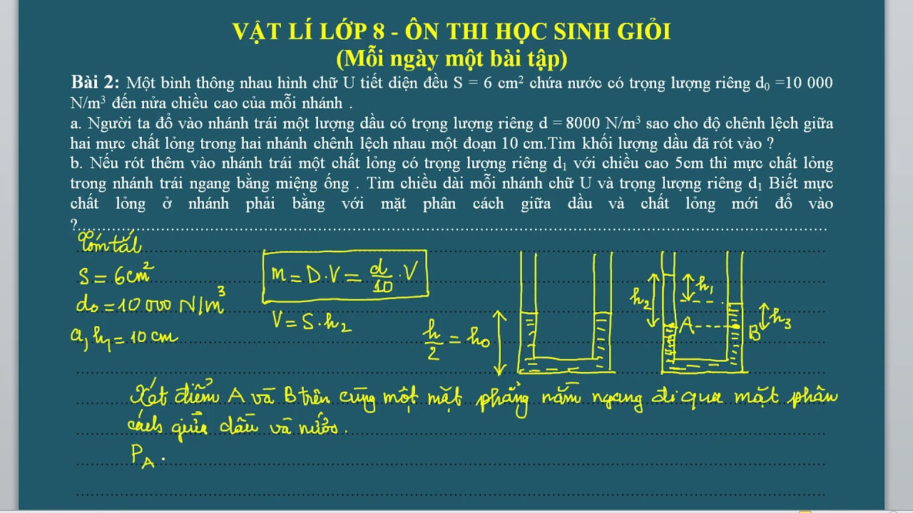 [VẬT LÍ 8 - ÔN THI HSG] BÌNH THÔNG NHAU
