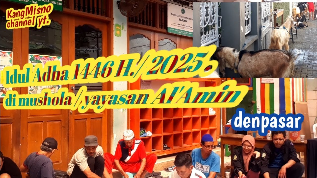 Idul Adha di yayasan Al'amin Sanglah denpasar bali ,bagi² daging