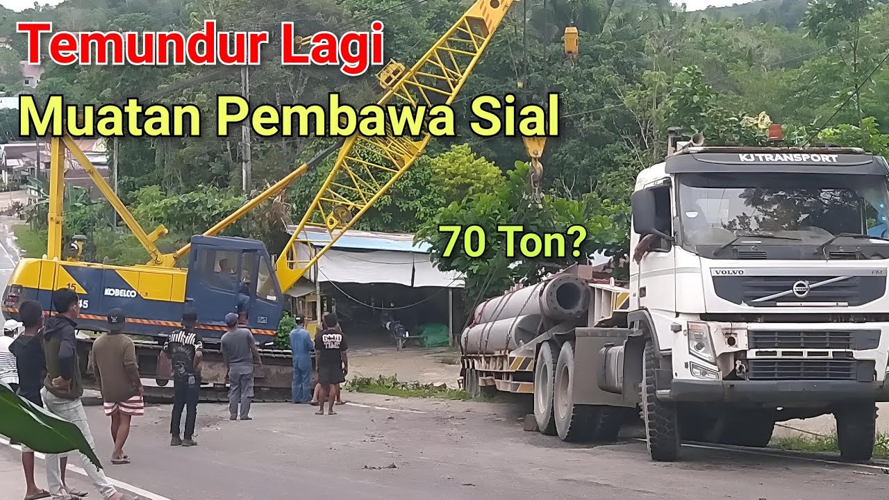 Temundur Lagi Hampir Kena Rumah Warga | Evakuasi Truk Volvo Muatan Pancang yang Misterius