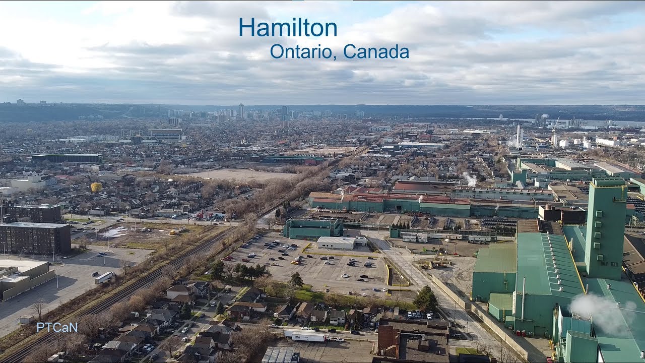 Hamilton City (Ontario, Canada) Dundas Stoney Creek Waterdown and Winona Drone Aerial View 2020