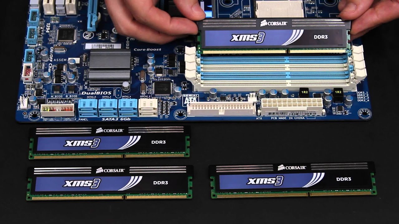 How to Install DDR3 RAM on Desktop Motherboard by OutletPC.com