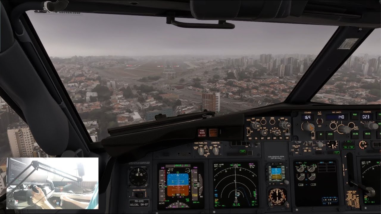 Boeing 737 MSFS 2024 | Santos Dumont ✈︎ Congonhas PONTE AÉREA | Pilot Cockpit View
