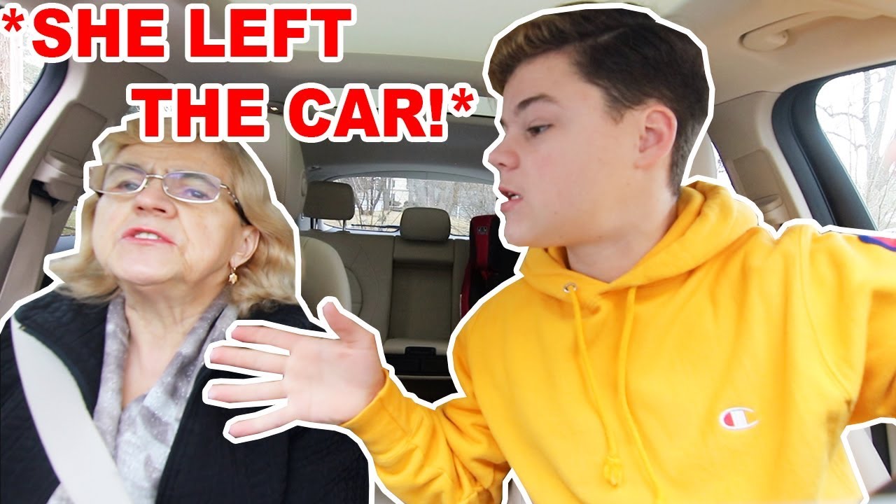 My FOREIGN GRANDMA Teaches Me How To Drive! *SHE LEFT THE CAR*