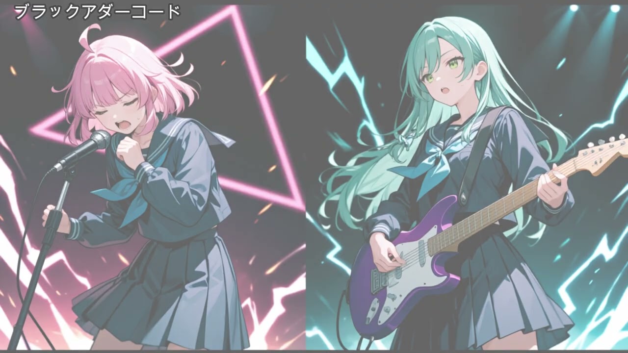 【オリジナル曲】ブラックアダーコード / MV【疾走J-Rock×百合】