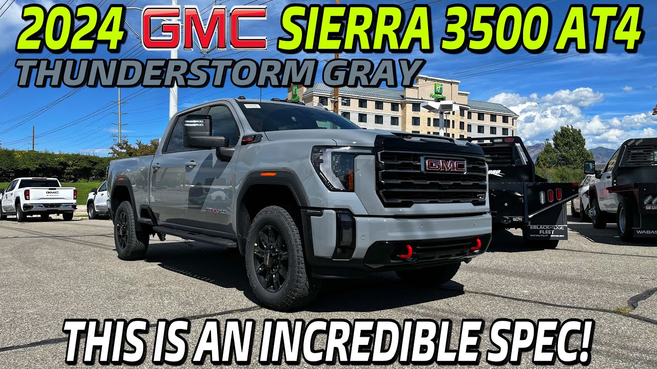 The 2024 GMC Sierra 3500 AT4 In Thunderstorm Gray Is The Best Spec I've Seen!