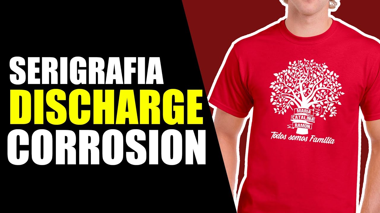SERIGRAFIA TECNICA DISCHARGE, CORROSION O DESCARGA