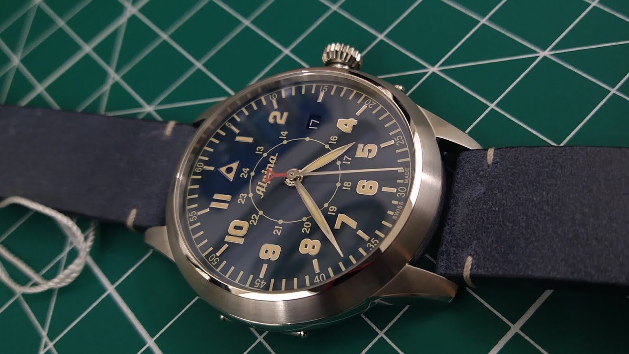 Alpina Limited Edition AL-525NBG4SH6 Startimer Pilot Heritage Automatic Hunter's Case