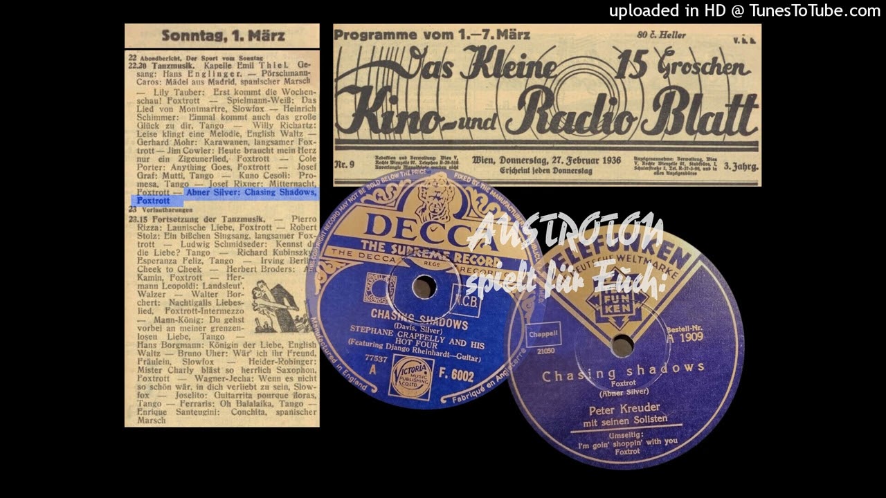Chasing Shadows - Foxtrot: Vergleich (1935)