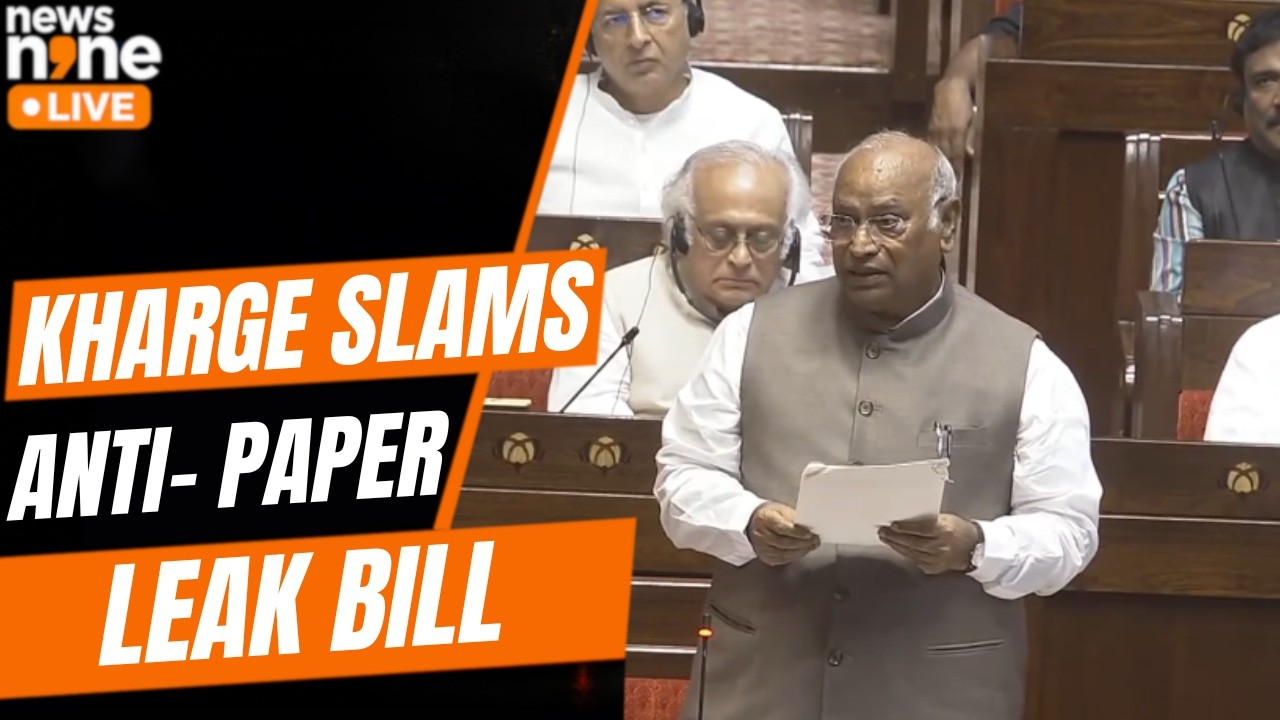 NEET Paper Leak: Kharge Slams Govt Over Paper Leak Bill In Rajya Sabha | CJP Protest | CJP