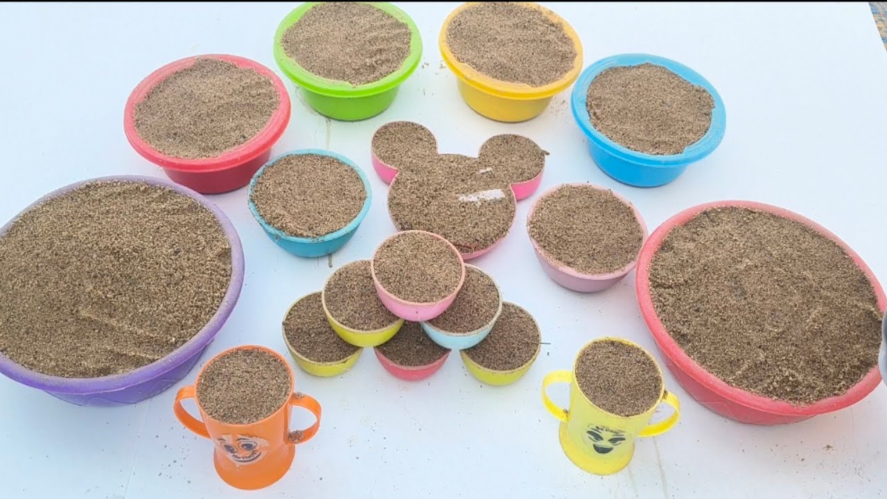 ☠️Satisfying ASMR  amezing Sand clay making desert sand Cake minuture
