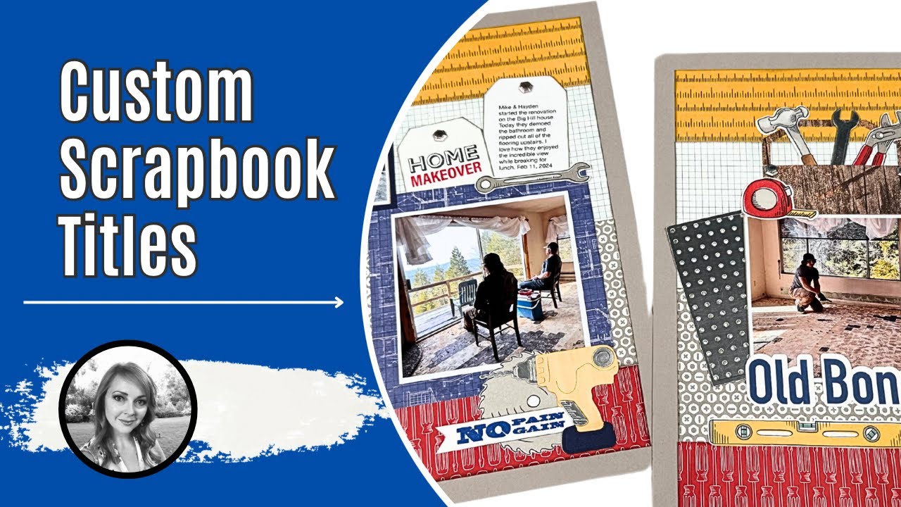 Custom Titles for your Scrapbook Layout using Cricut Design Space