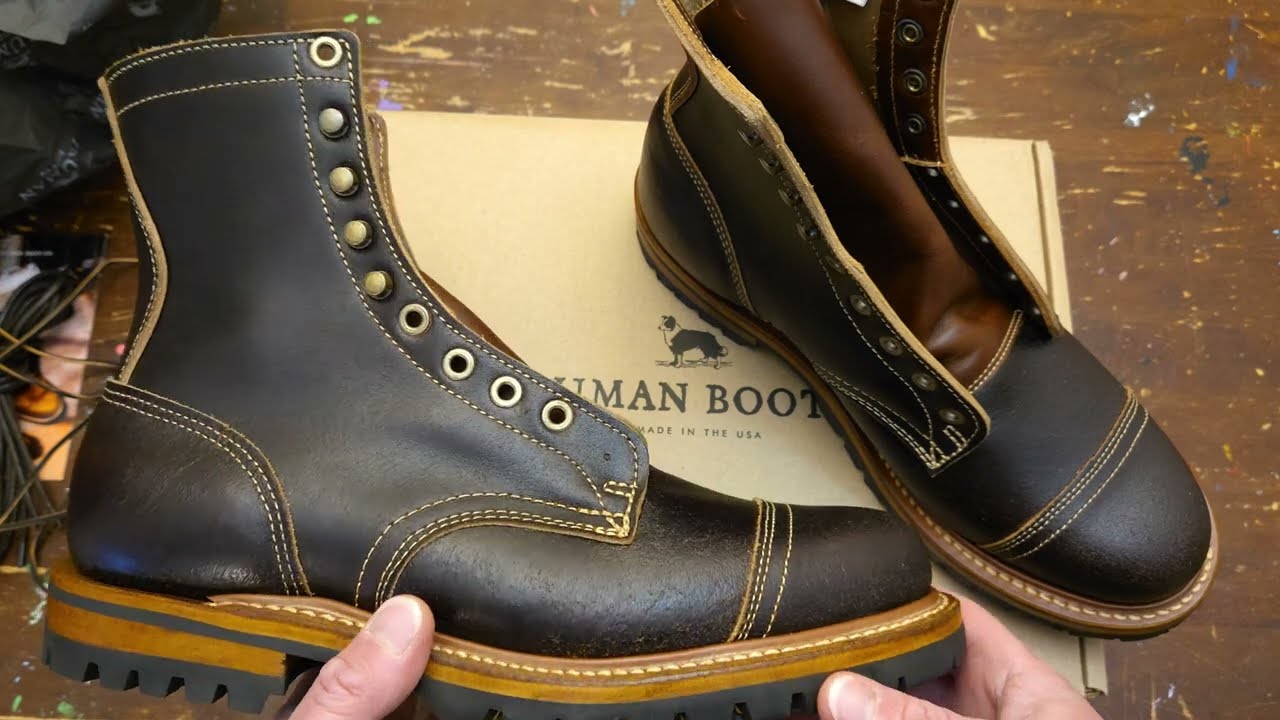 What in the Ray Charles??? Truman Boot Co. Java Waxed Flesh Uplands. My first QC issue