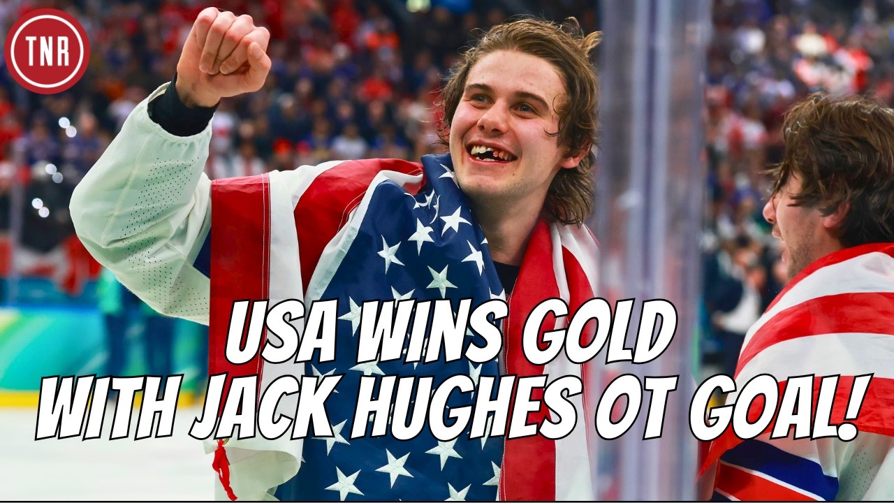 AMERICA WINS OLYMPIC HOCKEY GOLD! Jack Hughes OT Goal and Hellebuyck SHINES!