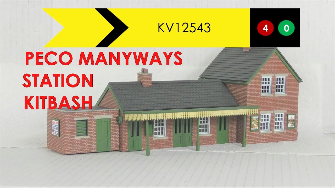 MIDDERST STATION kit bash - using 2 Peco Manyways kits
