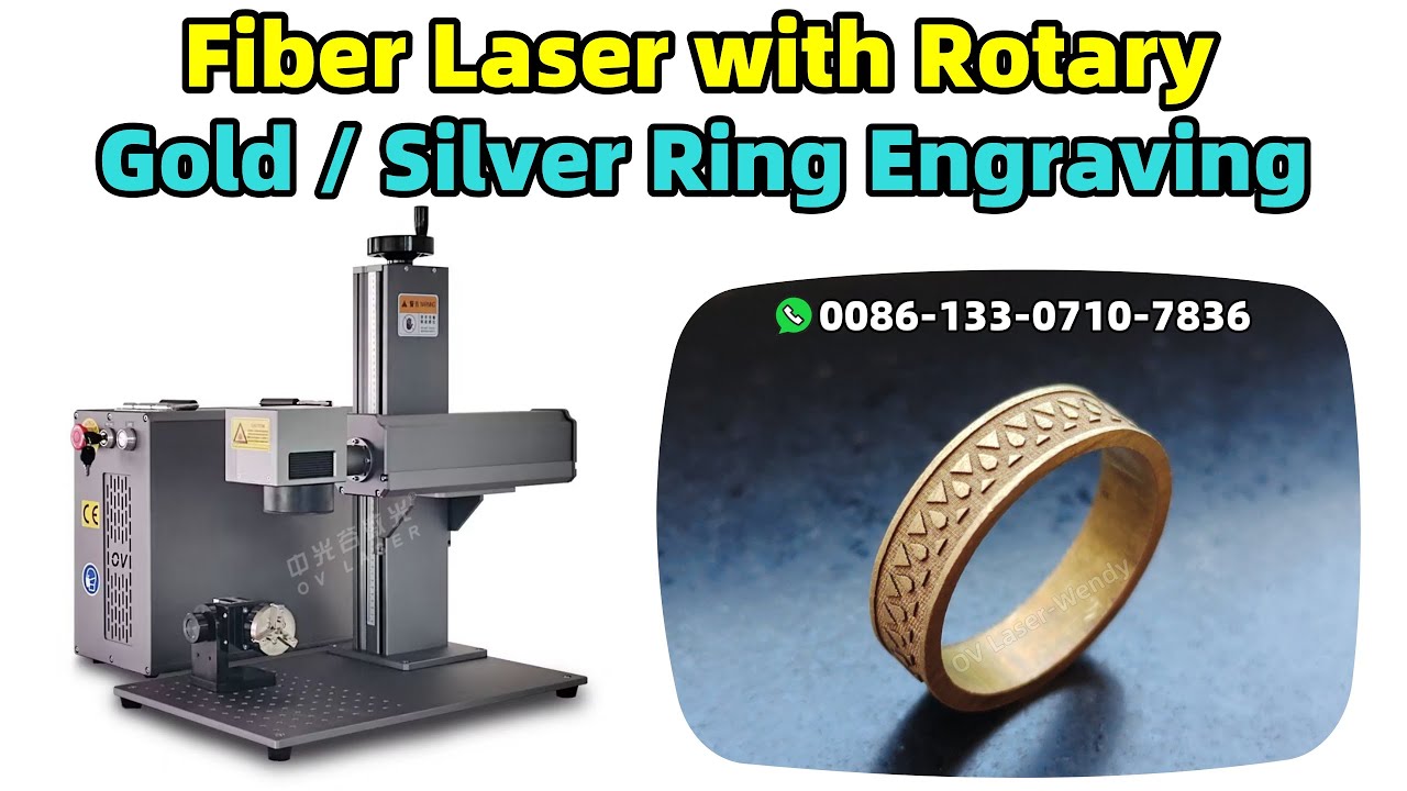 Ring Deep Engraving | JPT 100W Mopa Fiber Laser Engraving Machine for Gold Silver Platinum Rings