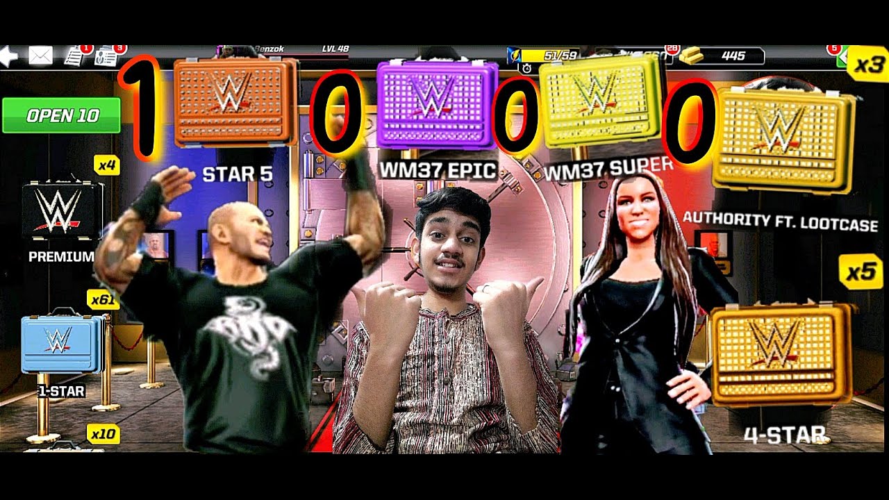 1000 Loot Case's Opening | 5 🌟 Loot Case | WWE Mayhem | Mr.Benzok