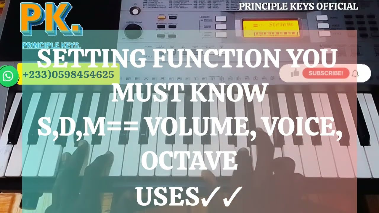 FUNCTION SETTING YOU MUST KNOW. M,D,S -VOICE, VOLUME, OCTAVE AND THEIR USES