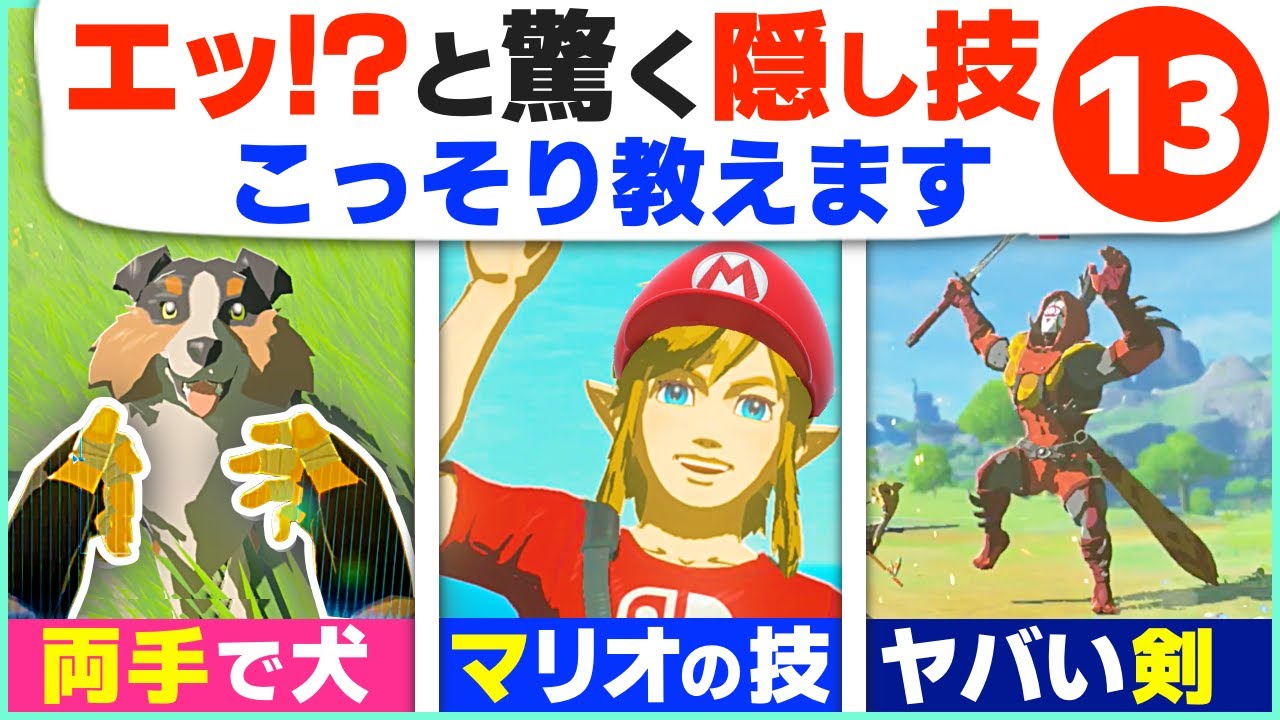 [攻略] こんな事も出来る！マネしたくなる面白ワザ１３選 [ゼルダの伝説 ブレスオブザワイルド]