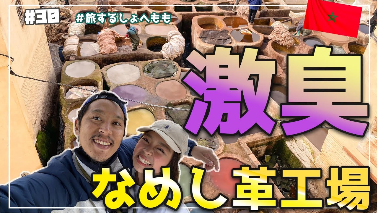 激臭！モロッコフェズのなめし革工場タンネリに突撃！【世界一周#33】