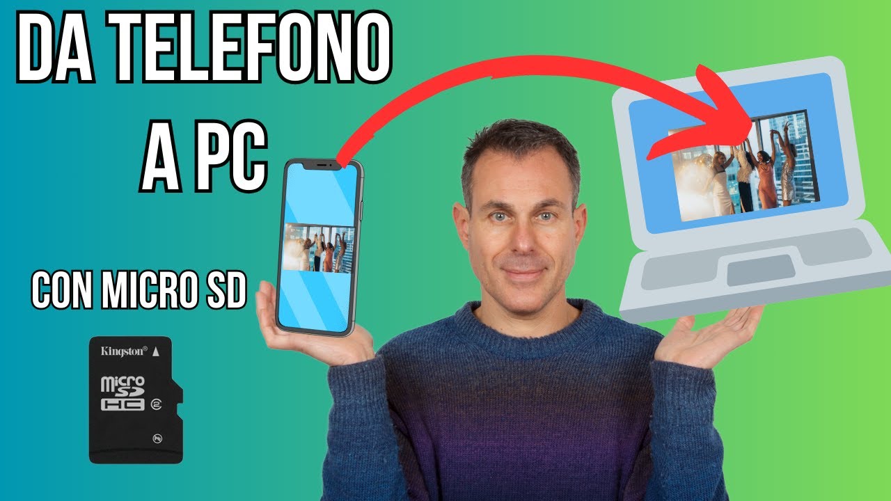 Come SCARICARE foto e video da CELLULARE al PC usando una scheda micro SD. Tutorial FACILE
