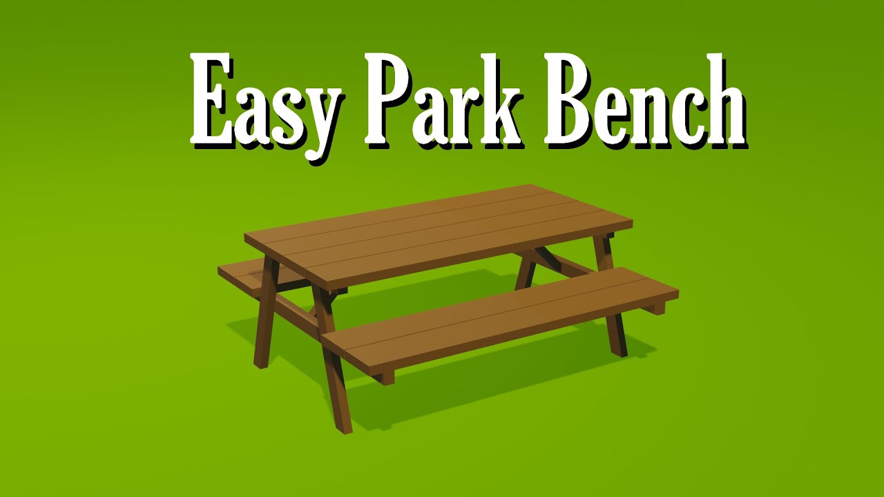 How To Make A Bench In Blender