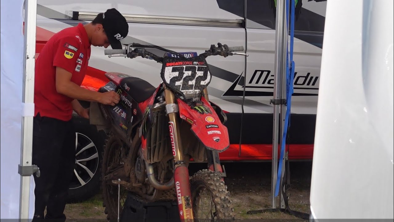 Antonio Cairoli training for Arnhem MXGP with Ducati DESMO450 MX | Lommel motocross