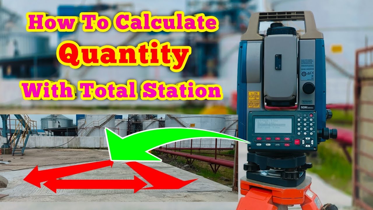 How To Calculate Quantity With Total Station | Total Station Se Volume Kaise Nikalte hai | Quantity