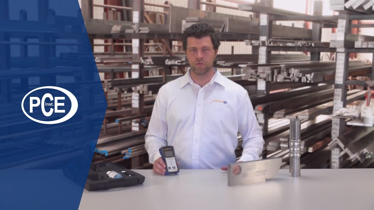 Medidor de espesor PCE-TG 50 para metales, vidrio y plásticos homogéneos | PCE Instruments