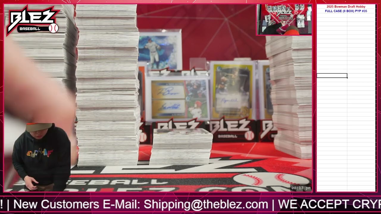 2025 Bowman Draft Hobby FULL CASE BREAK Pick Your Player #35