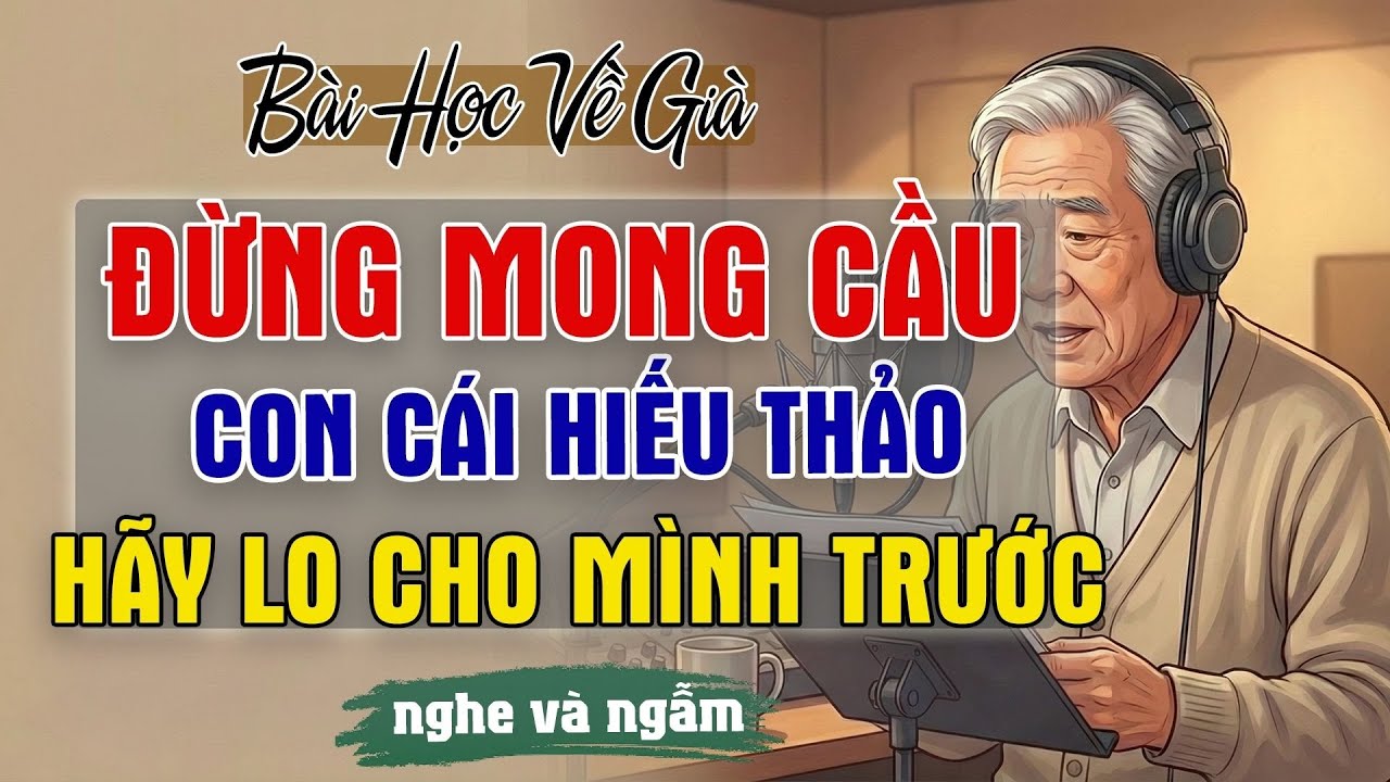 Bài học về già | Đừng mong cầu con cái báo hiếu, hãy tự lo cho mình trước | Đọc truyện đêm khuya