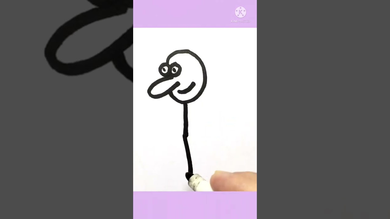 EASY DRAWING STICKMAN - FUNNY - #shorts