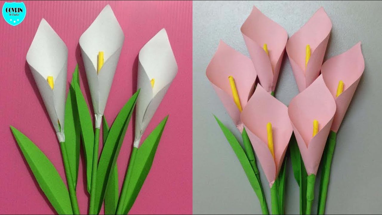Cara Membuat Bunga Lily dari Kertas Origami | Bunga Hias dari Kertas