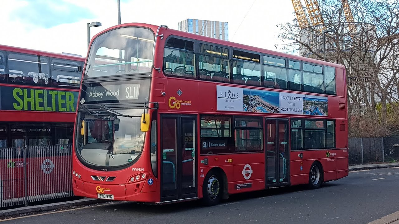 Full Journey on Bus Route SL11 | North Greenwich to Abbey Wood | GAL WVN34 (BV10WVG)