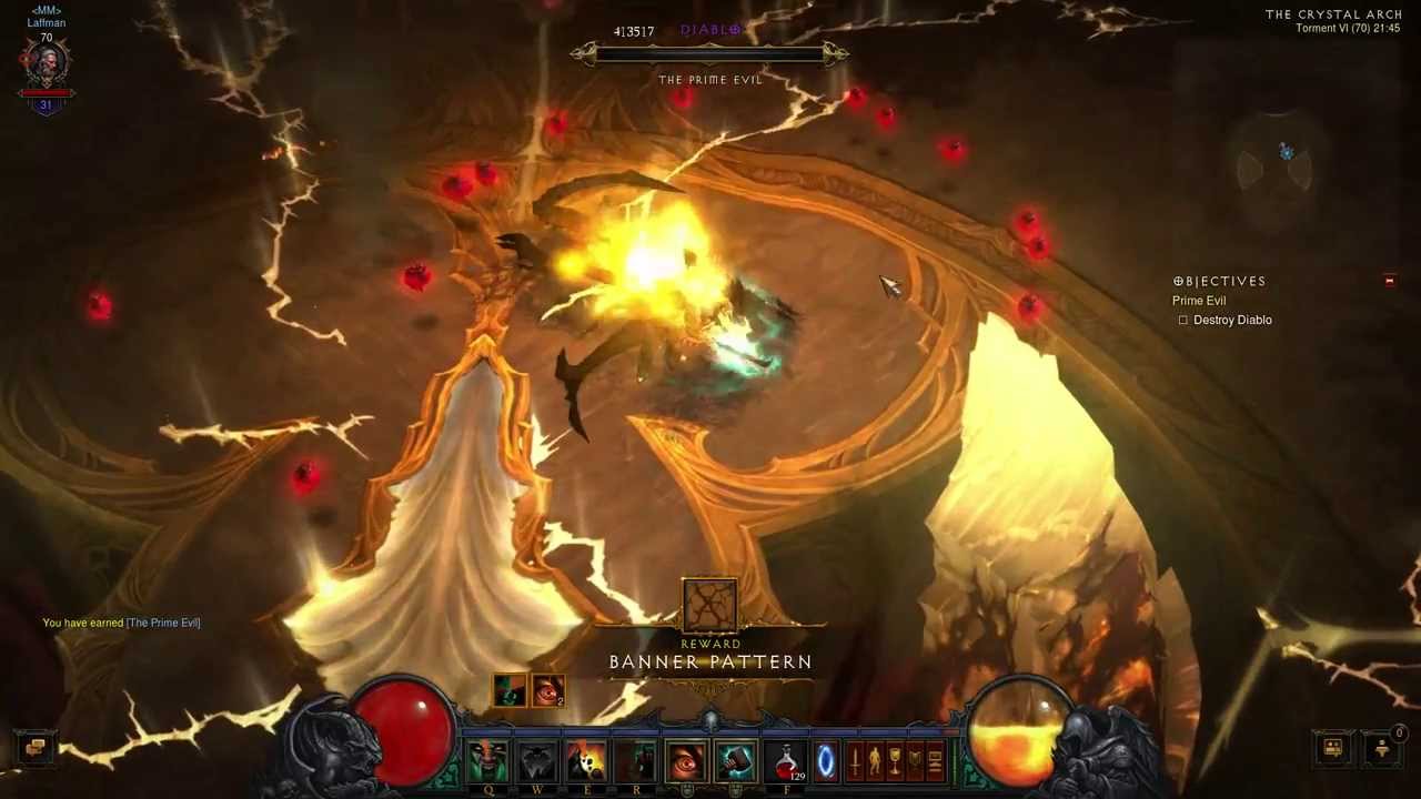 Barbarian Diablo kill on Torment VI by Laffman