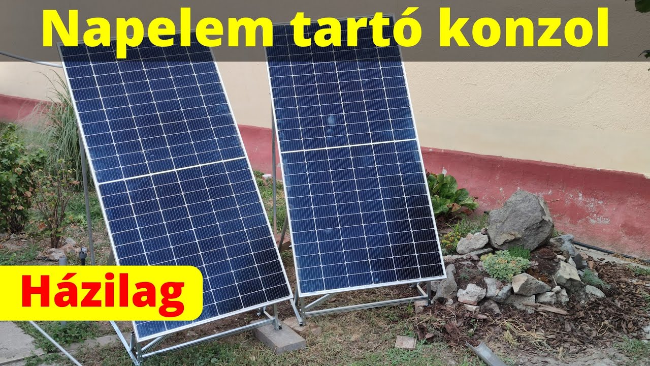 Napelem tartó konzol - Házilag