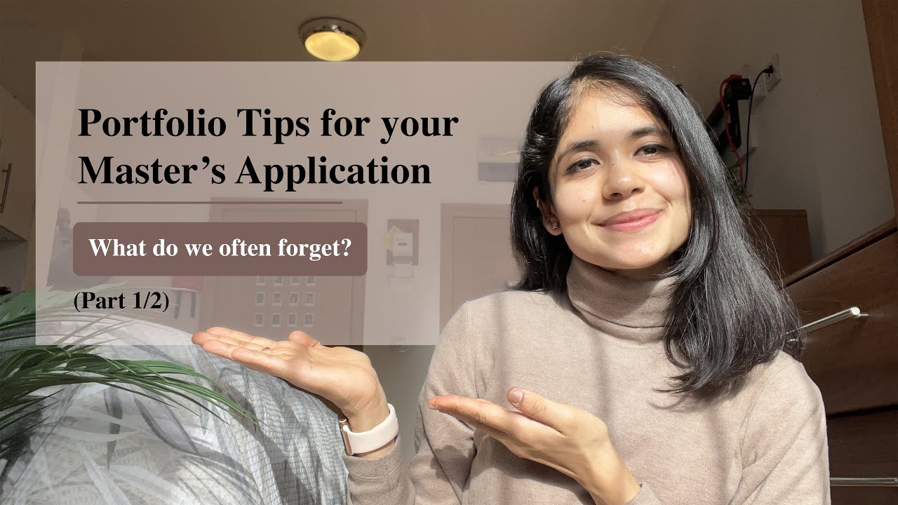 Ace your Master's Design Portfolio (Pt. 1/2)
