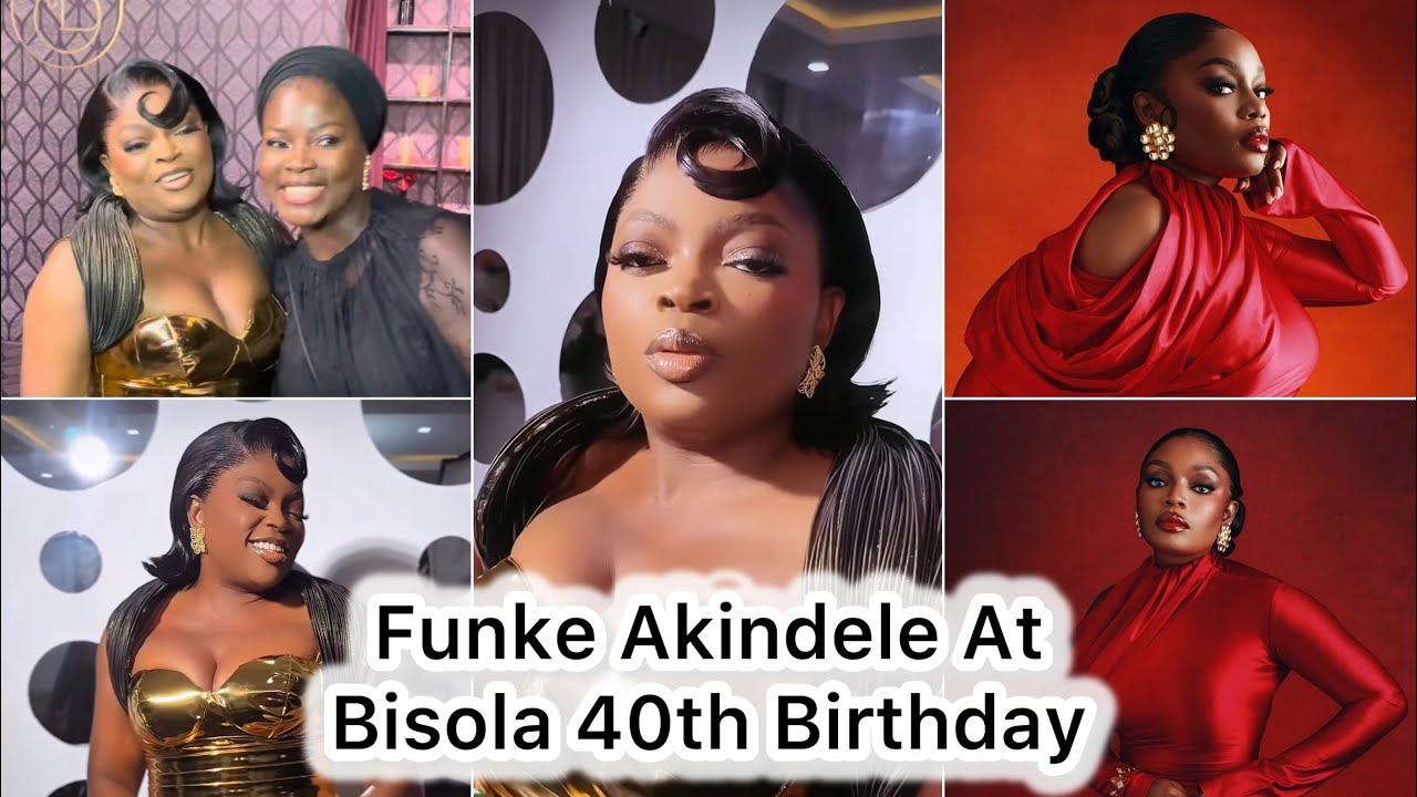 FUNKE AKINDELE & OTHERS AT BISOLA AYEOLA 40TH BIRTHDAY PARTY 🥳 #birthday #viral 