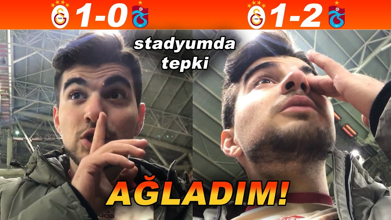 GERÇEKTEN MAÇ SONU AĞLADIM! | Galatasaray 1 - 2 Trabzonspor STAD VLOG
