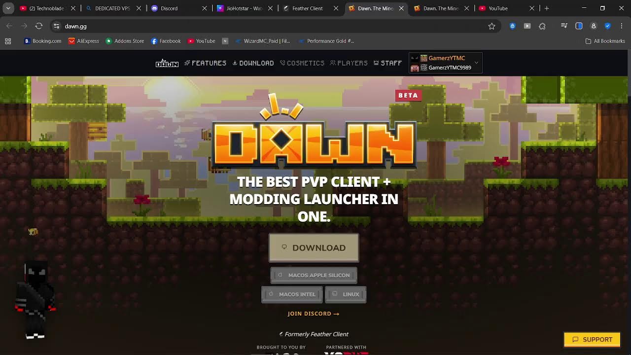 WELCOME DAWN CLIENT BYE BYE FEATEHR CLIENT