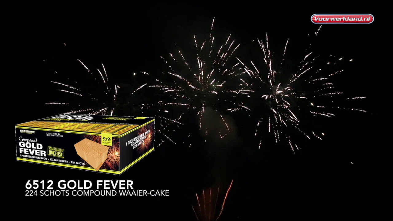 Compound 6512 Gold Fever met 224 shots - Vuurwerk Demo