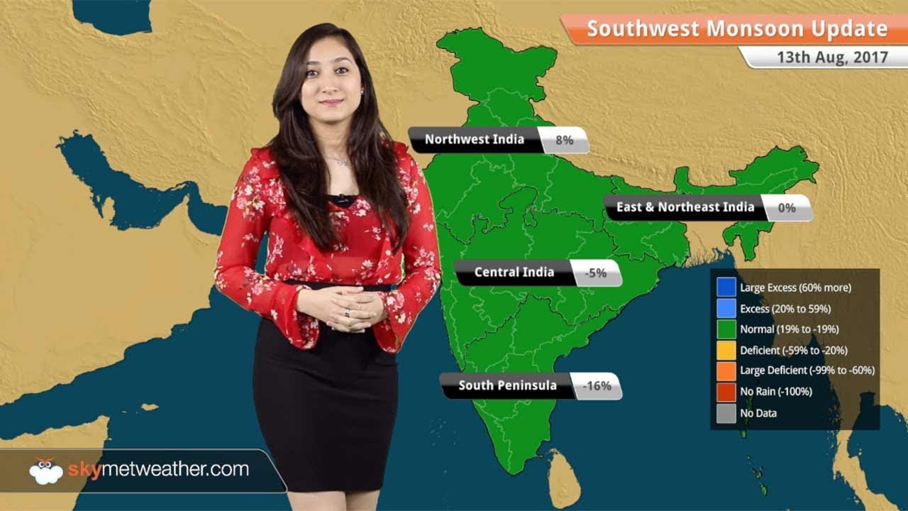 Monsoon Forecast for Aug 14, 2017: Rain in Bihar, Uttar Pradesh, Uttarakhand, Assam