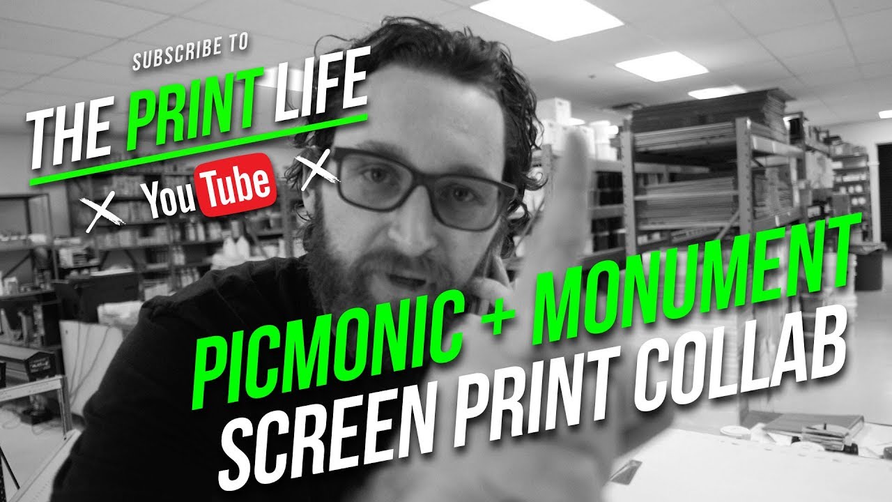 Screen Print collab with Picmonic and Monument Limited Screen Print Shop