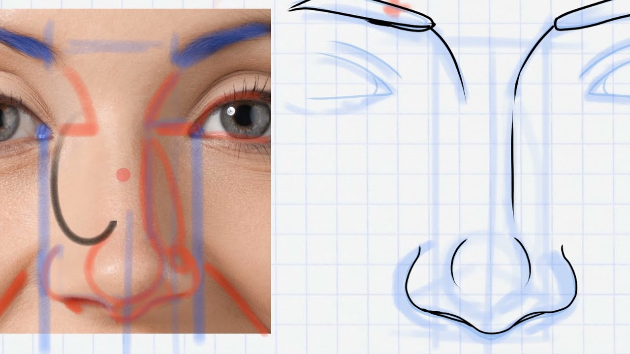 Cómo Dibujar una Nariz Realista de Frente | Técnica Paso a Paso para Principiantes