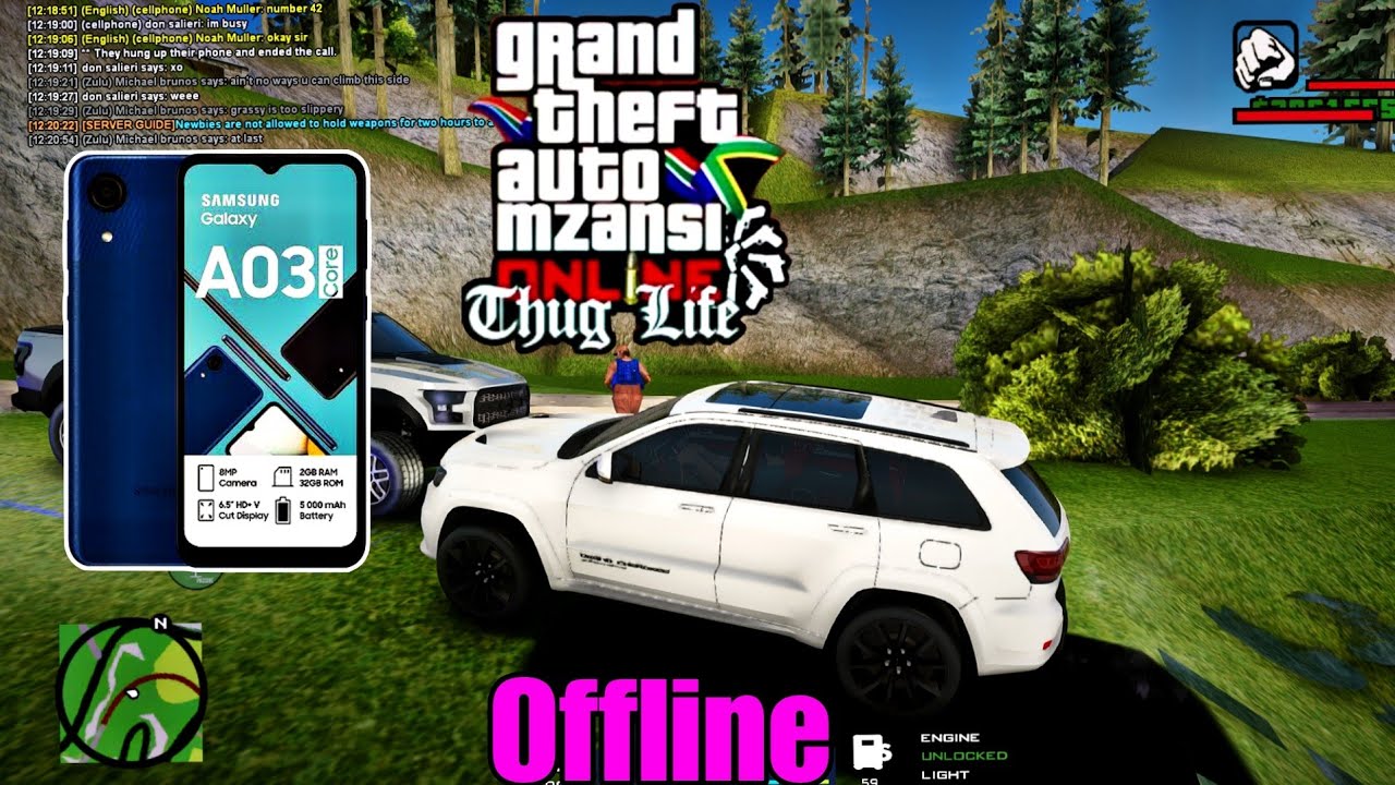 How to play gta mzansi online thuglife modpack OFFLINE mobile/ANDROID (fixed blank screen)