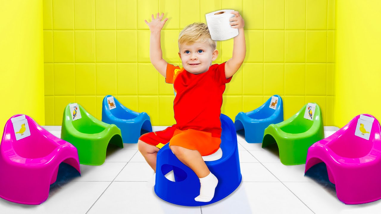روما وديانا يساعدان أوليفر للتدريب على ال potty