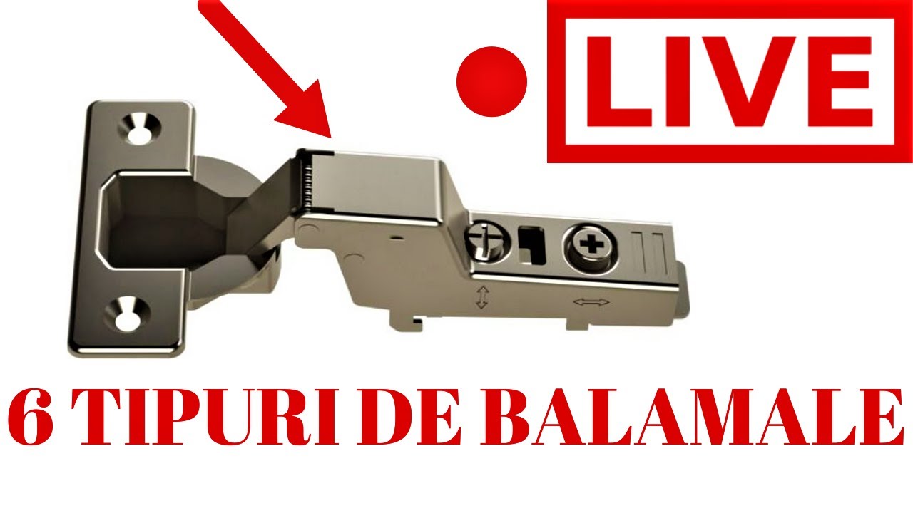 Cele mai importante tipuri de balamale pentru mobilier